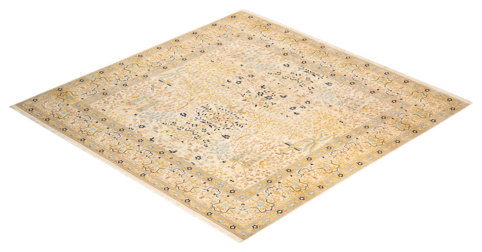 Mogul, One-of-a-Kind Hand-Knotted Area Rug Ivory, 8' 0" x 8' 2"