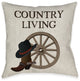 Laural Home Country Living 18" X 18" Indoor Decorative Pillow