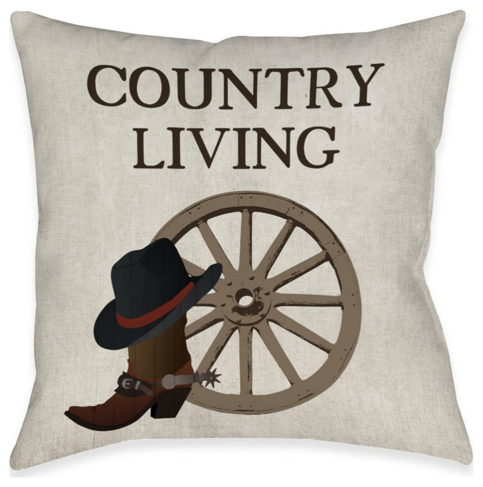 Laural Home Country Living 18" X 18" Indoor Decorative Pillow