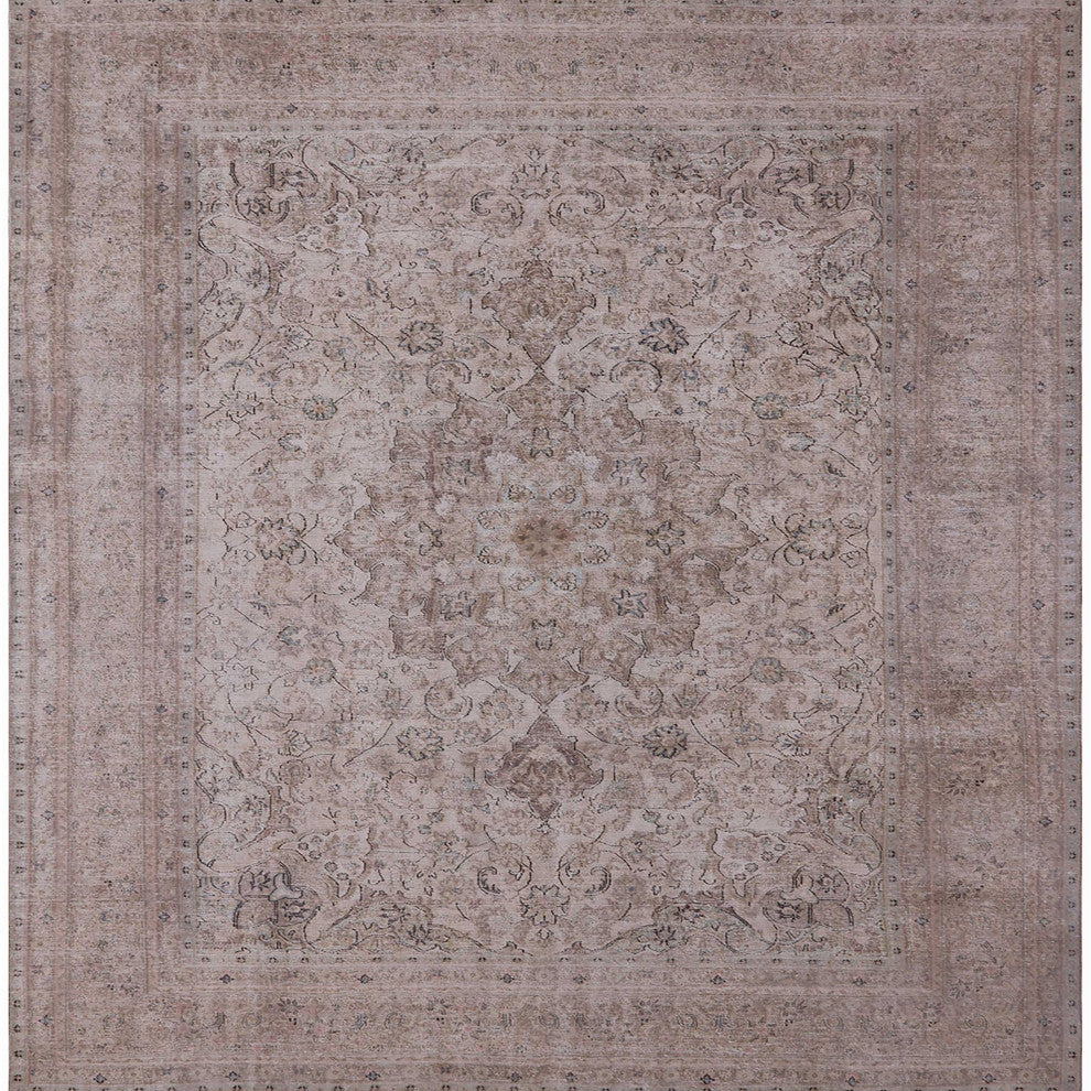 Ahgly Company Indoor Square Mid-Century Modern Area Rugs, 7' Square