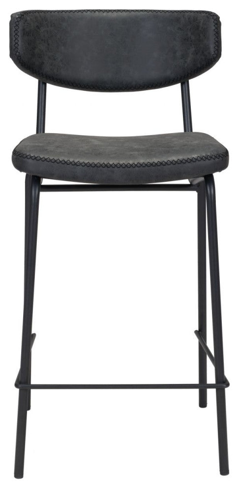 Sharon Counter Chair, Set of 4 Vintage Black