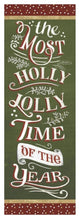"Santas List Holly Jolly" Digital Paper Print by Janelle Penner, 26"x74"