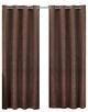 Prairie Blackout Weave Embossed Grommet Curtain, Chocolate, 52"x108" Single