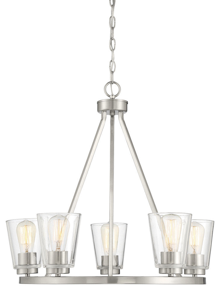 Calhoun 5-Light Satin Nickel Chandelier