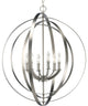 6-Light Foyer, Burnished Silver