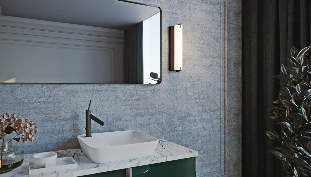 Axel 16'' Wall Sconce , Black