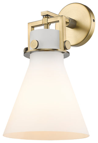Innovations Newton Cone 1 8" Sconce Brushed Brass