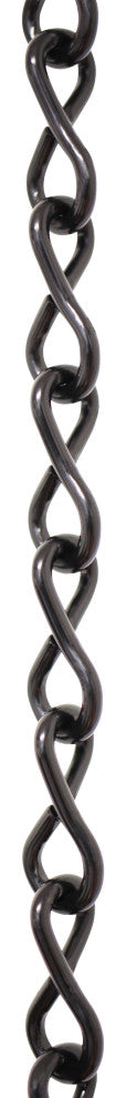 Steel Single Jack Basket Chain, Various Finishes, 3 Sizes, Black, U15