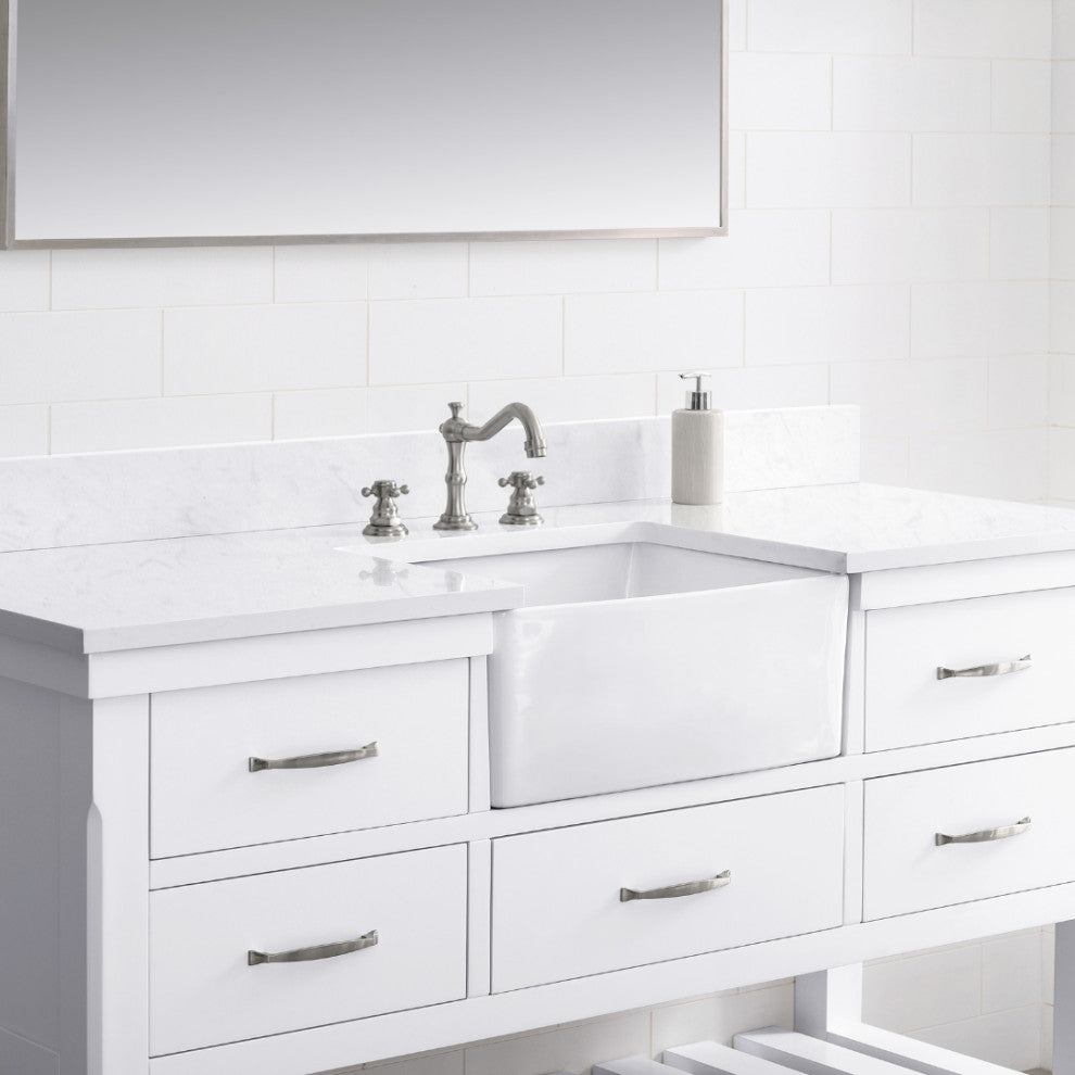 Wesley 60" Bathroom Vanity, White