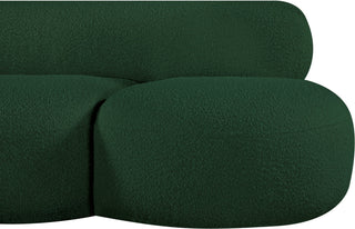 Venti Black Boucle Fabric Upholstered Set, Green, Sofa