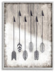 Stupell Industries Tribal Arrow Feather Pattern Black And White Design, 16"x20"