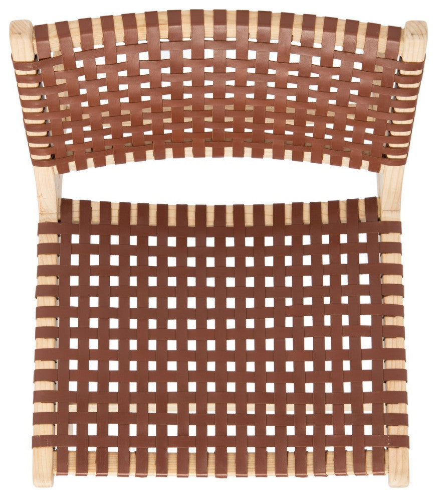 Safavieh Luna Accent Chair, Cognac/Natural
