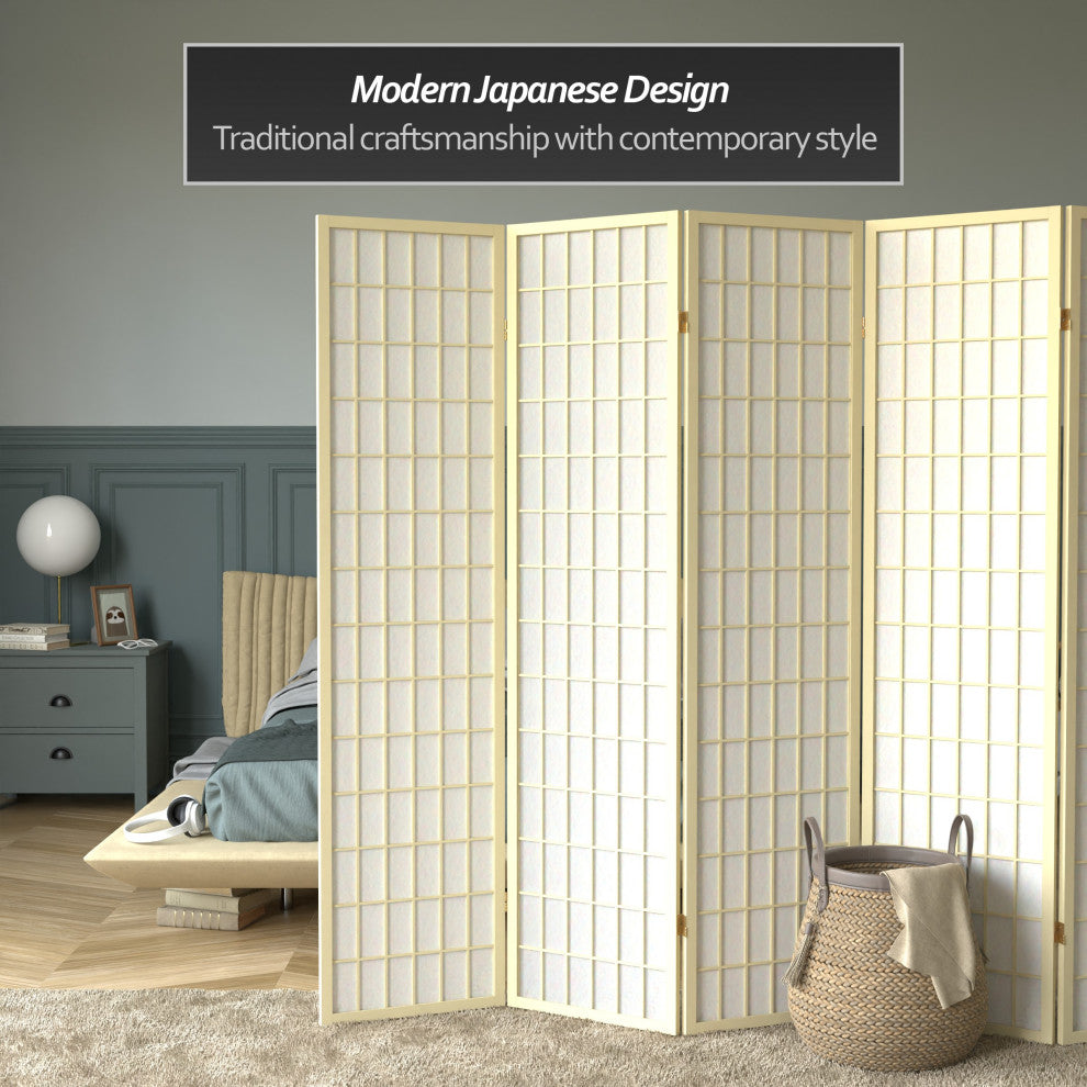 6' Tall Window Pane, Special Edition, Ivory, 6 Panels