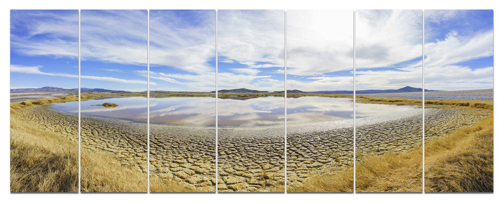 Beautiful Grimshaw Lake, Landscape Canvas Art Print, 83"x32", 7 Panels