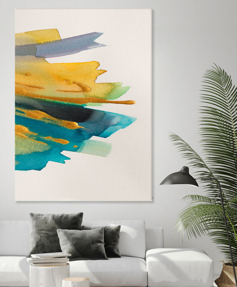 Amber Gold Vertical II - 72 x 54 by Lanie Loreth