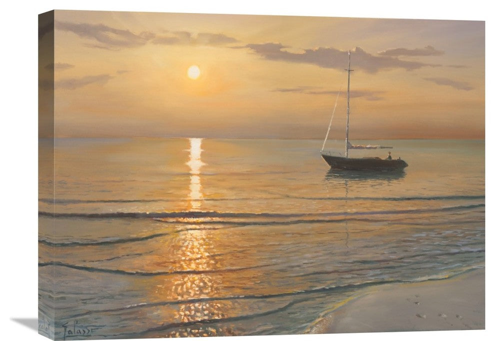 "Mattino sul mare" Stretched Canvas Giclee by Adriano Galasso, 24"x18"