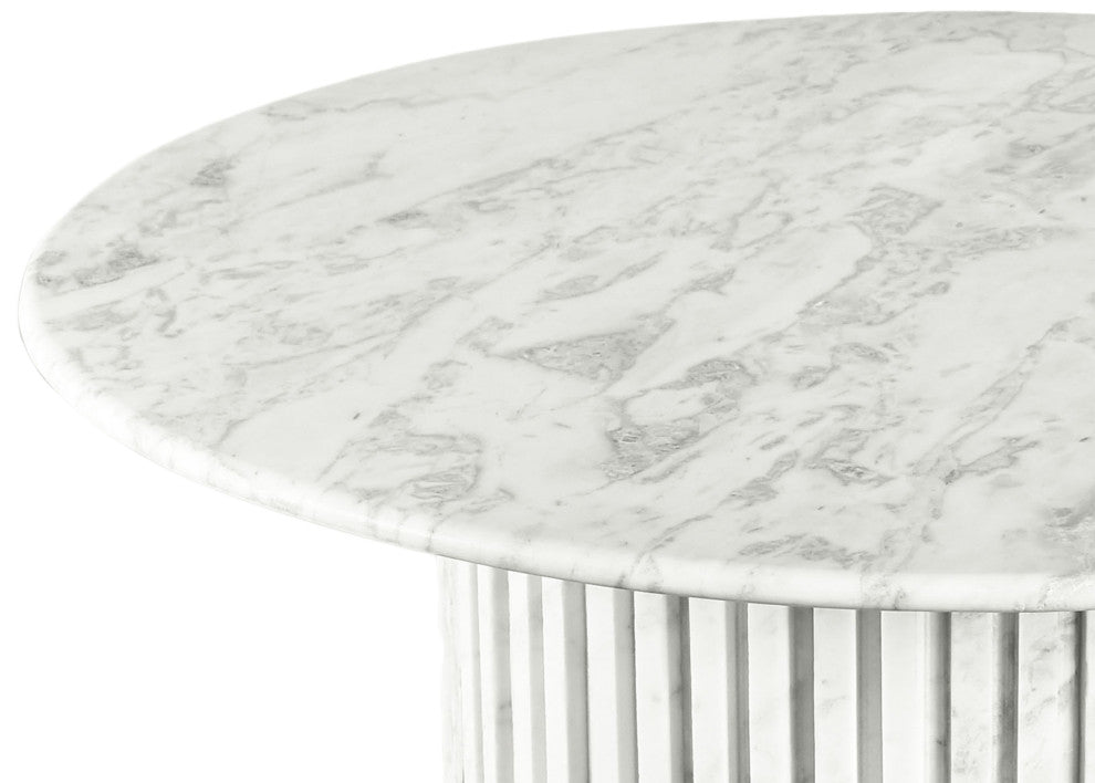 Genoa Marble Coffee Table, White