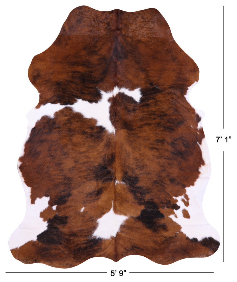 Natural Cowhide Rug 7' 1" X 5' 9" C2194