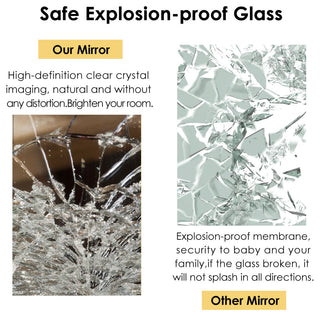 Easly 21x64 Diamond Shaped Irregular Floor Mirror, Gold