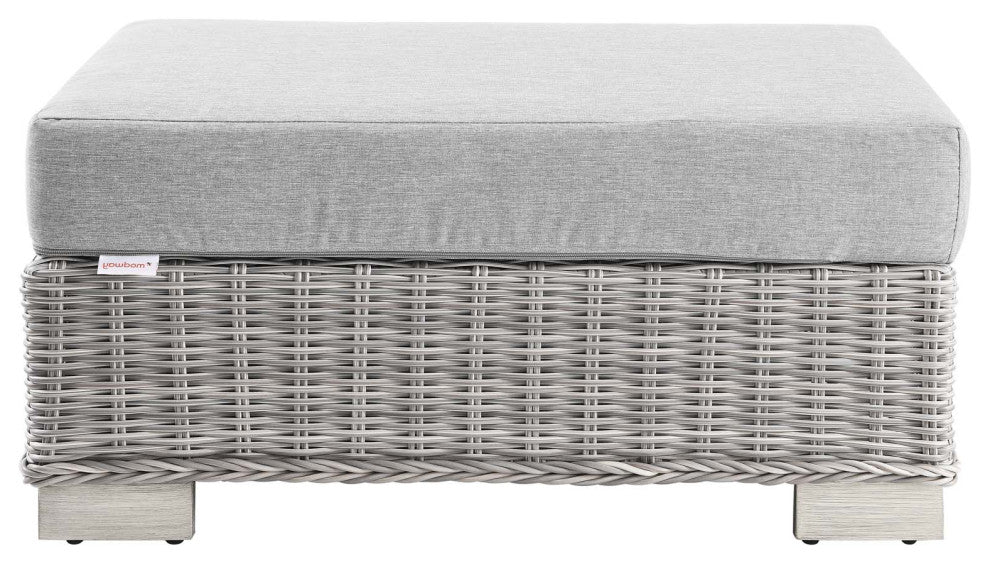 Lounge Sectional Sofa Chair Set, Rattan, Wicker, Gray, Modern, Outdoor