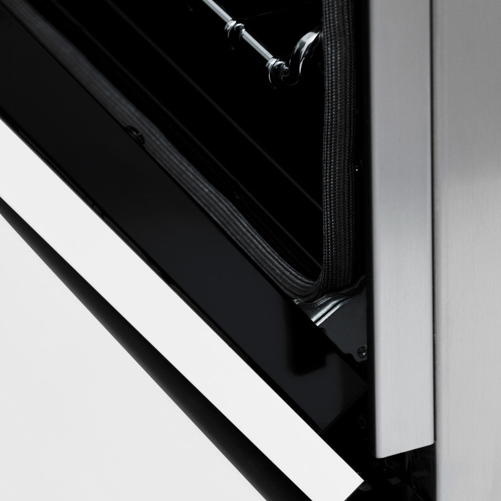 ZLINE 24" Induction Range, Stainless Steel With a White Matte Door RAIND-WM-24
