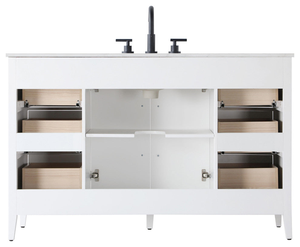 Elegant Lighting VF29354 Millie 54" - White