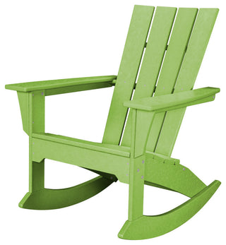 Polywood Quattro Adirondack Rocker, Lime