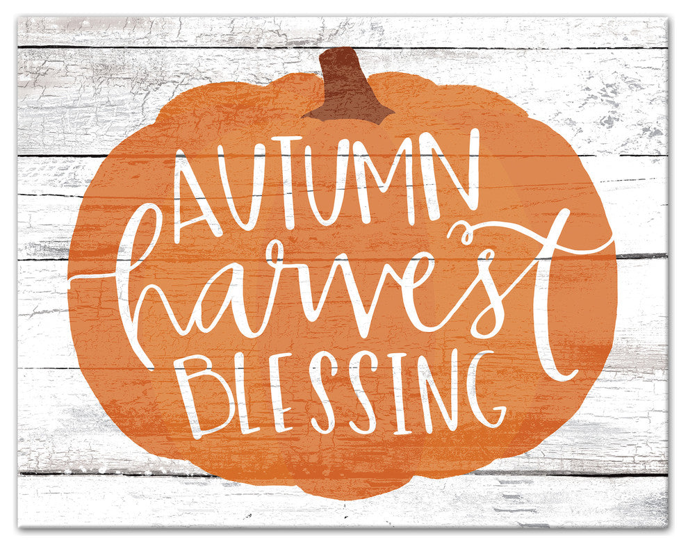 Autumn Harvest Blessing Print on Canvas