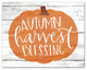 Autumn Harvest Blessing Print on Canvas