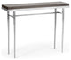 Wick 42" Console Table, Sterling Finish, Maple Espresso Accents
