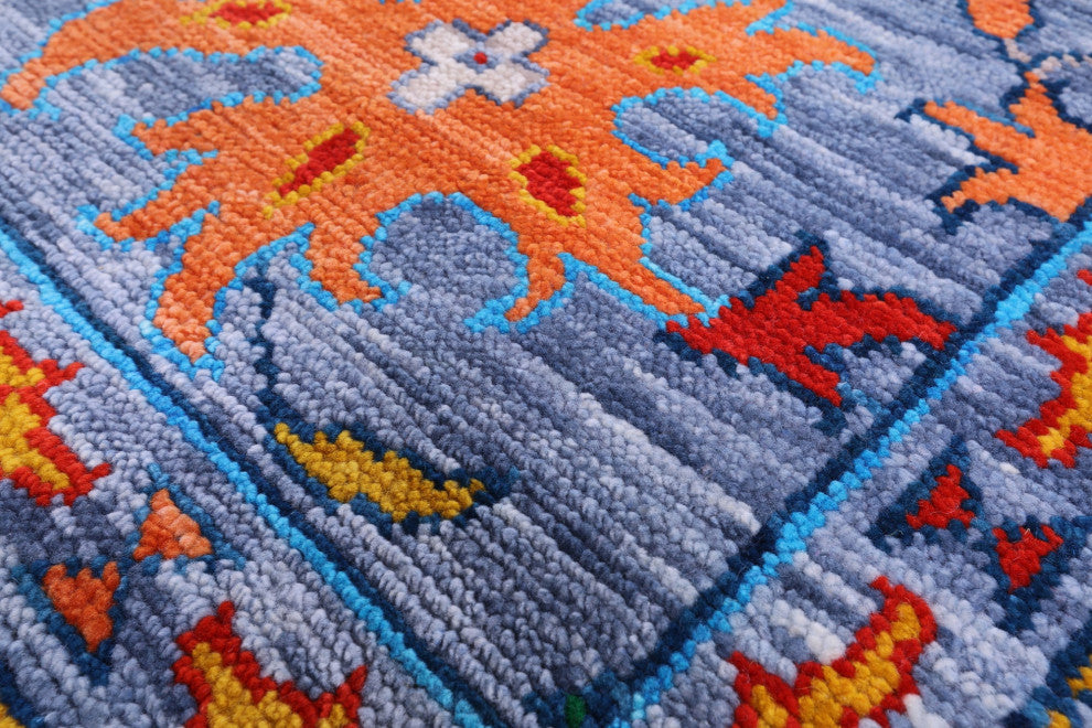 Turkish Oushak Handmade Wool Rug 12' 2" X 14' 9" - Q14932