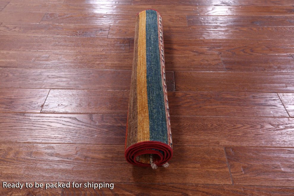 2' 7" X 3' 11" Super Kazak Khorjin Handmade Wool Rug Q11036