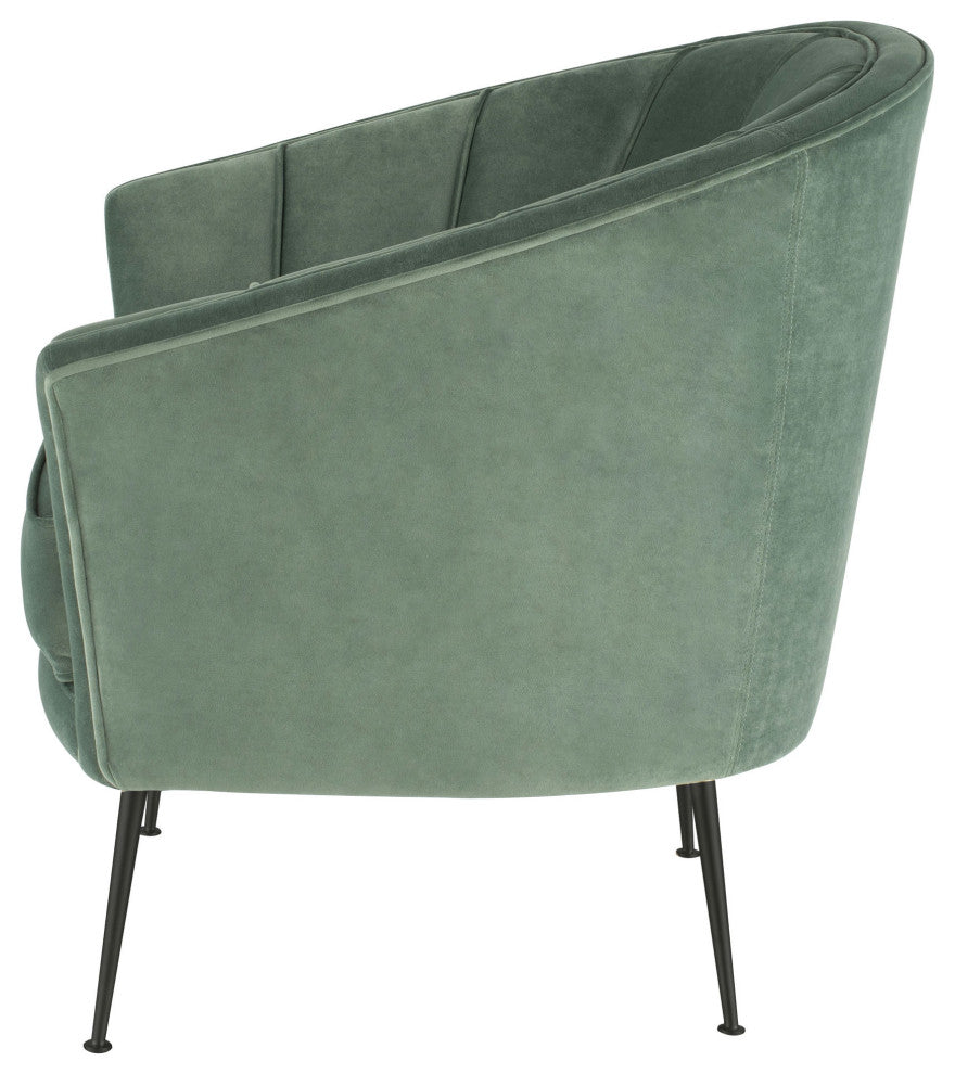 Aria Moss Fabric Single Seat Sofa