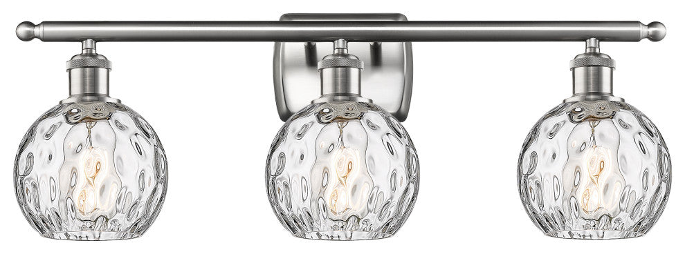 Innovations 516-3W-SN-G1215-6-LED 3 Light Bath Vanity Light Brushed Satin Nickel