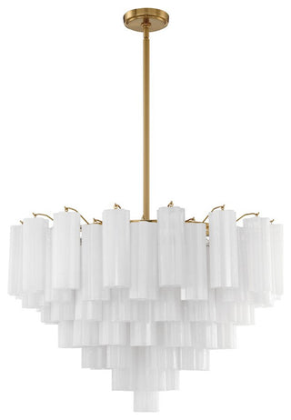 CRYSTORAMA Addis 16 Light Aged Brass Chandelier