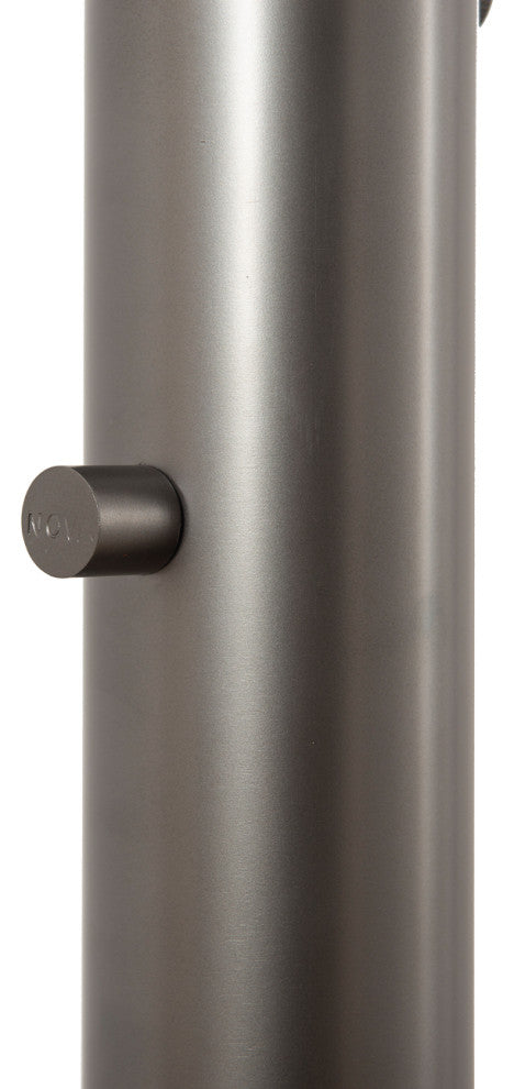 Palm Springs 1 Light Arc Floor Lamp, Gunmetal