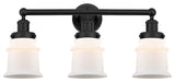 Innovations 616-3W-BK-G181S Canton 3 Light Bath Vanity Light, Matte Black