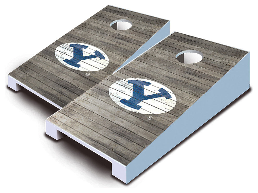 BYU Distressed Tabletop Set