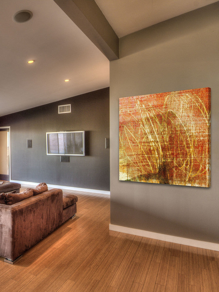 "Analog II" Painting Print on Canvas by Aryai