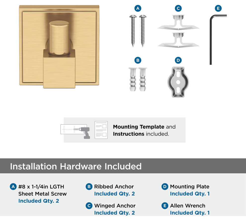 Appoint Traditional Single Robe Hook, Champagne Bronze