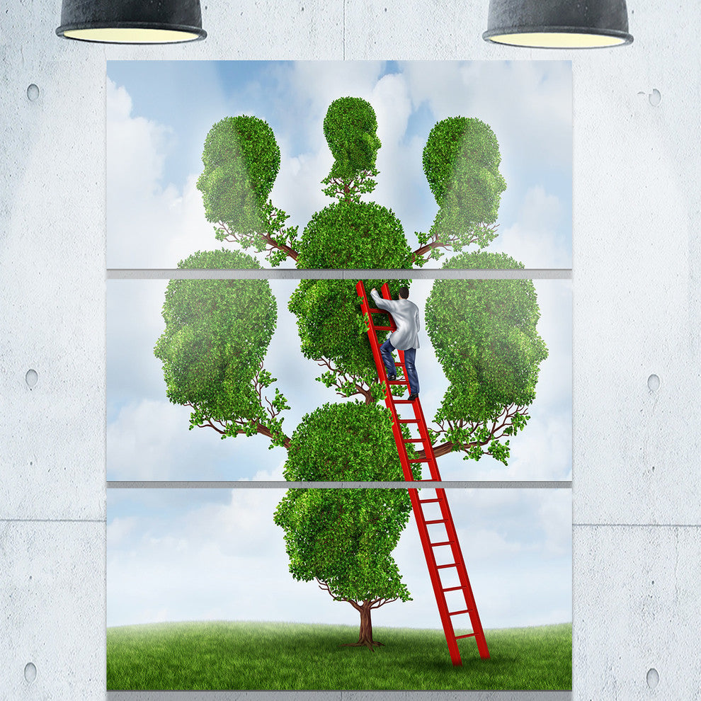 "Family Therapy" Digital Metal Wall Art, 3 Panels, 28"x36"