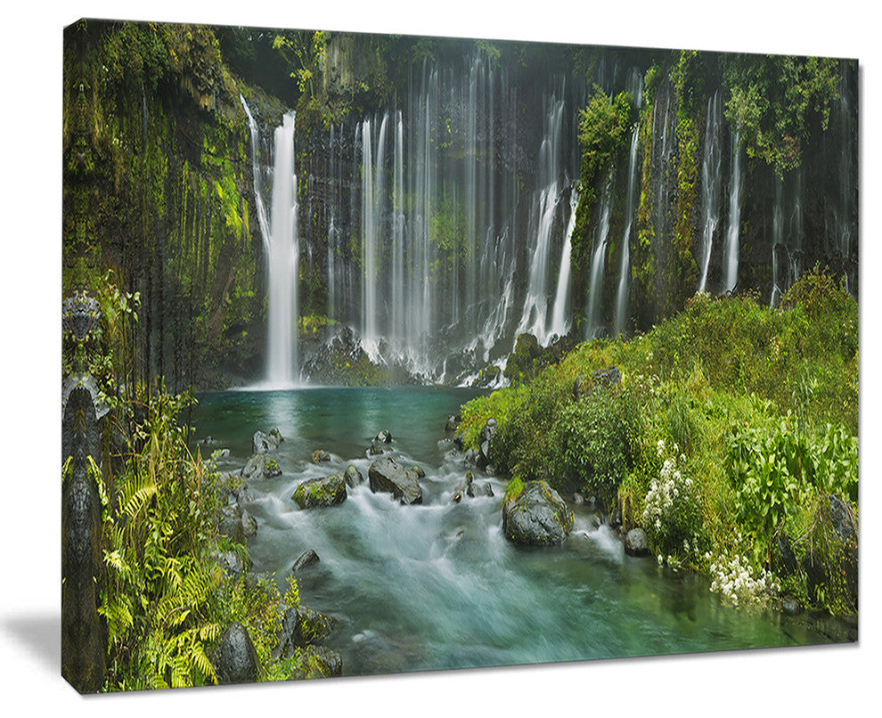"Shiraito Falls Near Mount Fuji Japan" Landscape Wall Art, 20"x12"