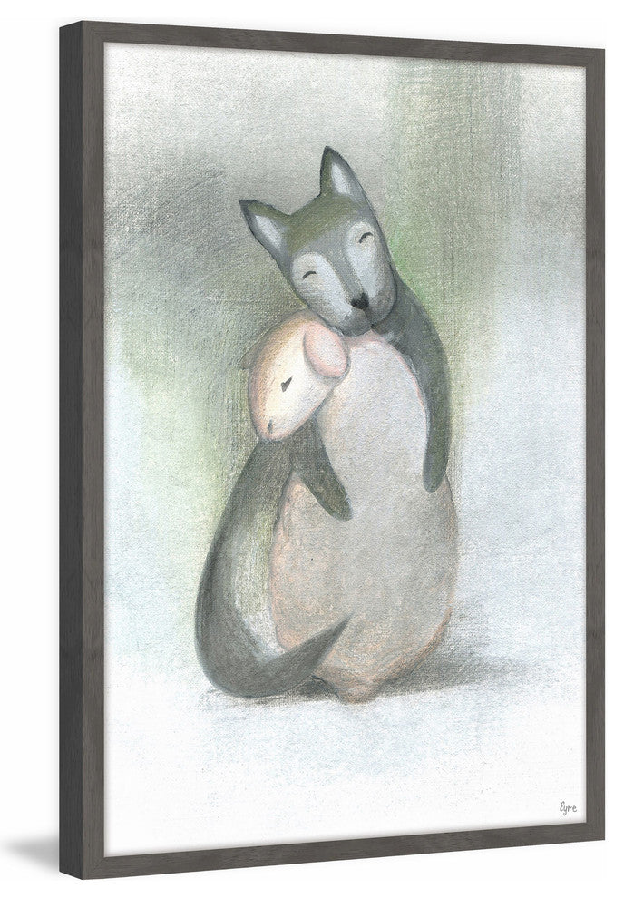 "Happy Family" Framed Painting Print, 24"x36"
