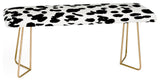 Amy Sia Animal Spot Black and White Bench