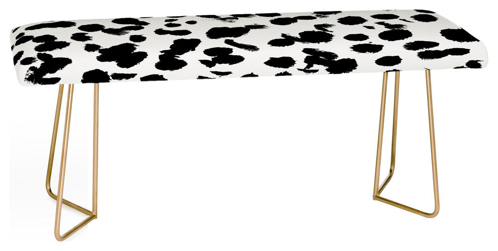 Amy Sia Animal Spot Black and White Bench