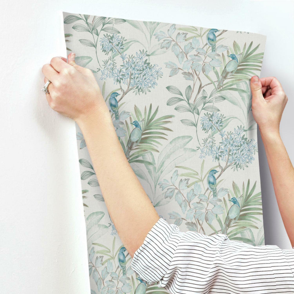 Handpainted Songbird Wallpaper