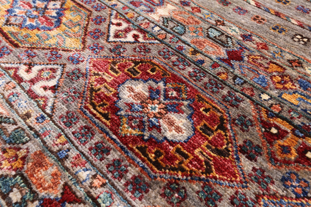 Khorjin Super Kazak Hand Knotted Wool Rug 3' 5" X 5' 3" Q11070