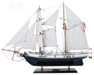 Harvey Painted Museum-quality Fully Assembled Wooden Model Ship