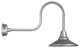12" Calla LED Wall Sconce With Industrial Arm, Galvanized Silver