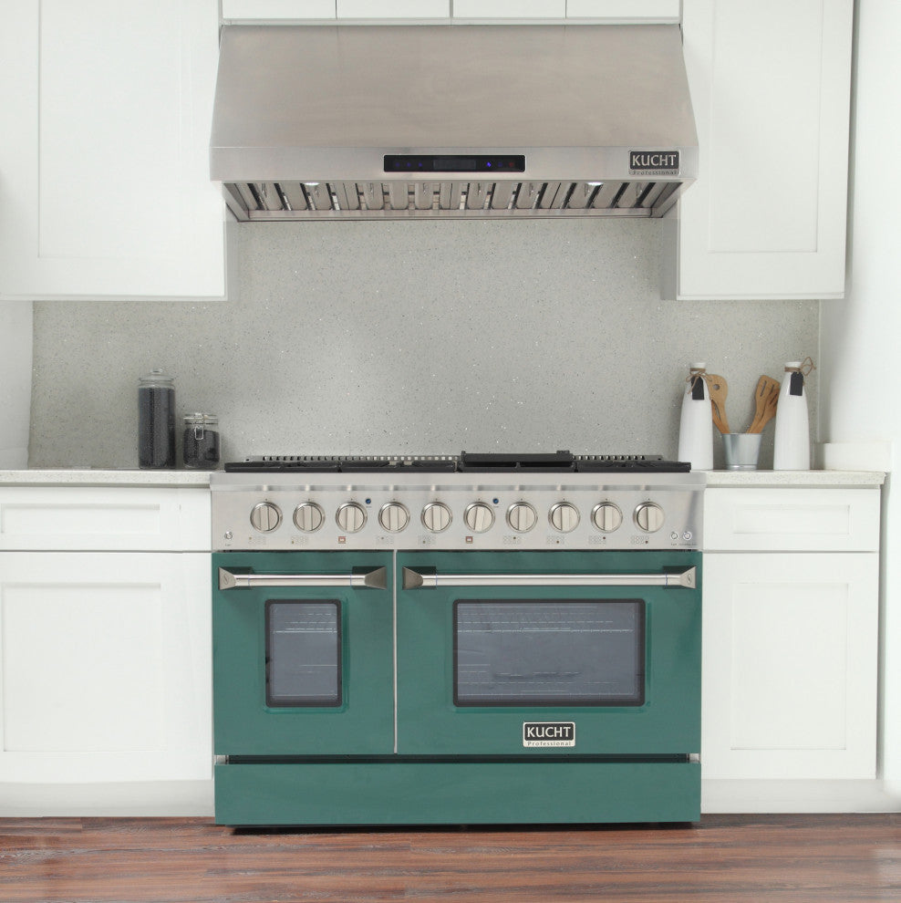 KUCHT Professional 48" 6.7 cu. ft. Range, Green, Natural Gas